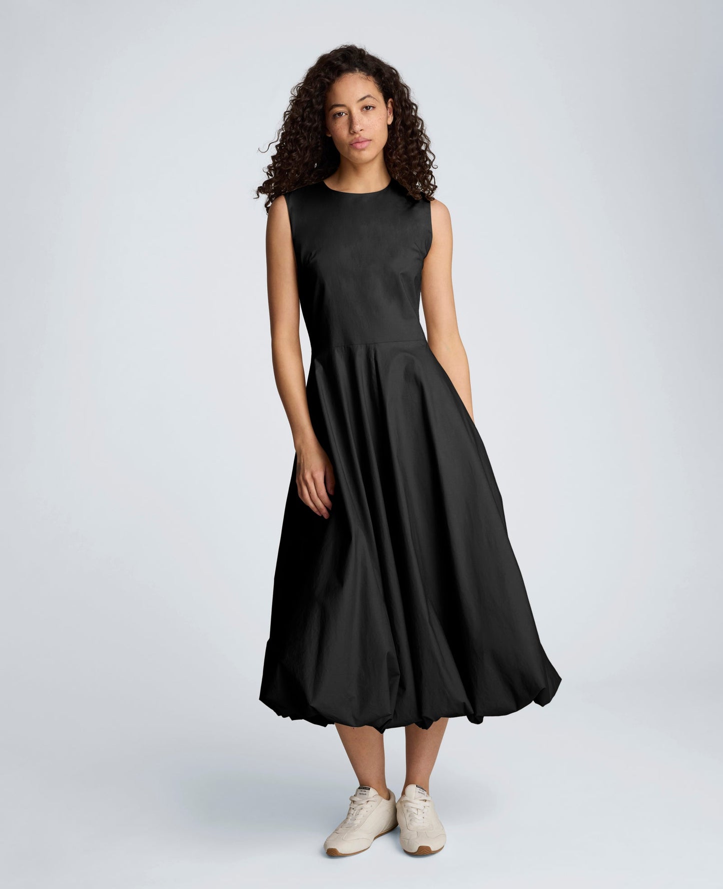 Bubble Hem Midi Dress