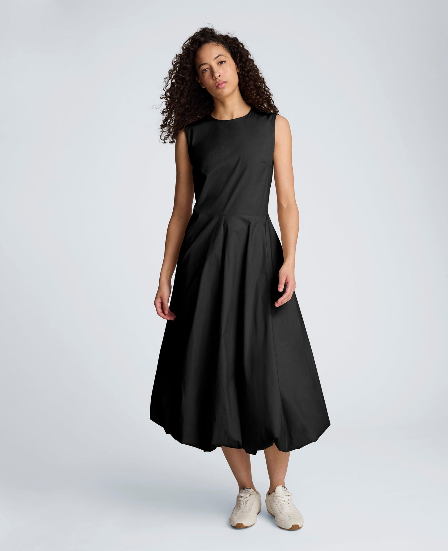 Bubble Hem Midi Dress