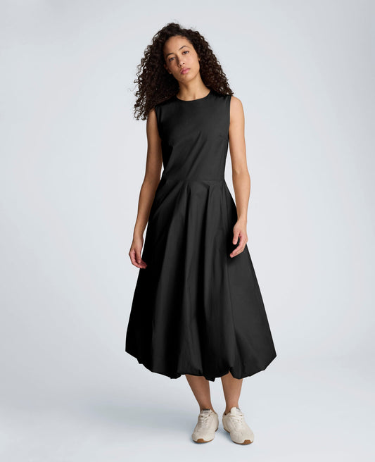 Bubble Hem Midi Dress