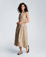 Curved Yoke Midi Shirt Dress