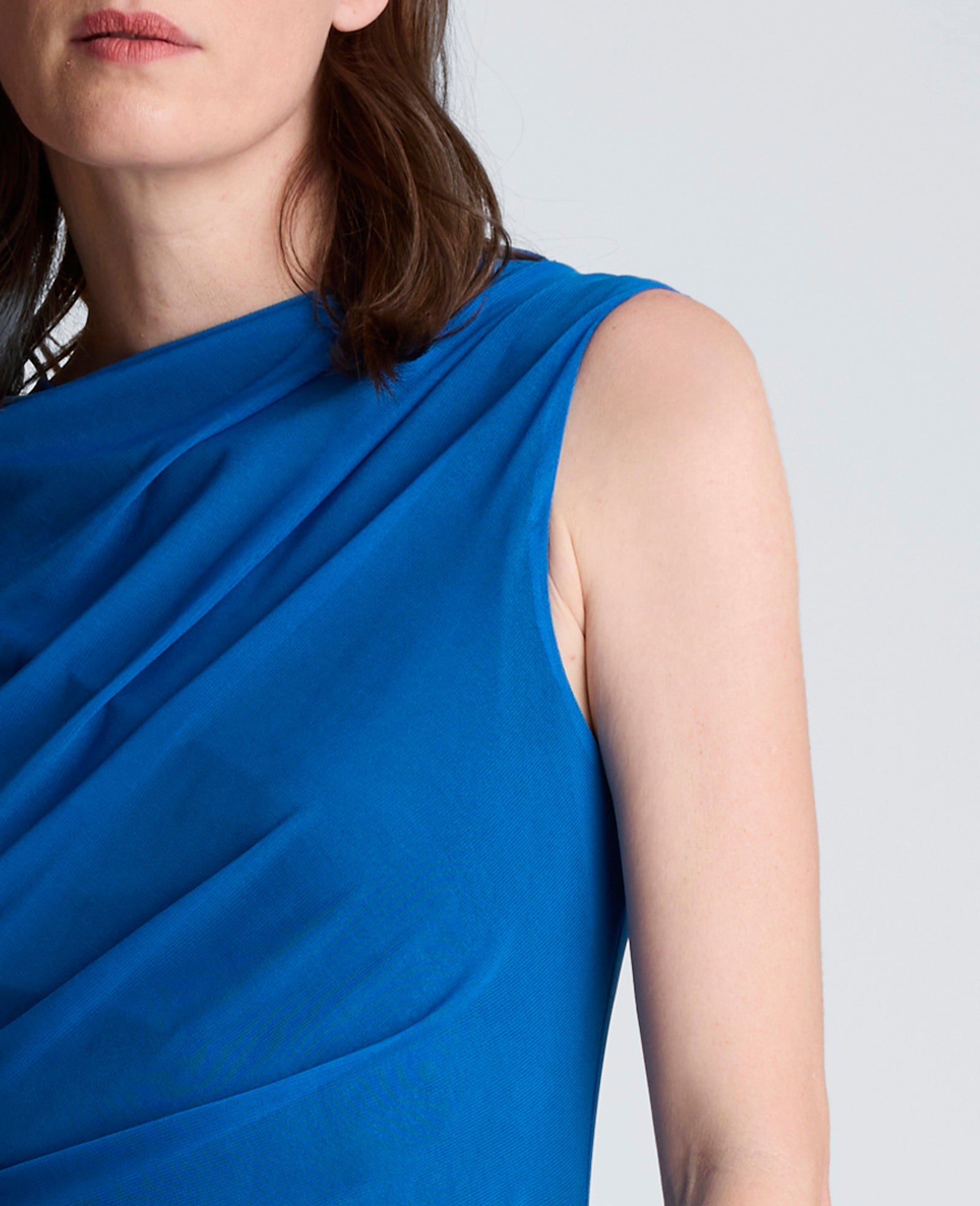 Draped Detailed Modern Midi Dress