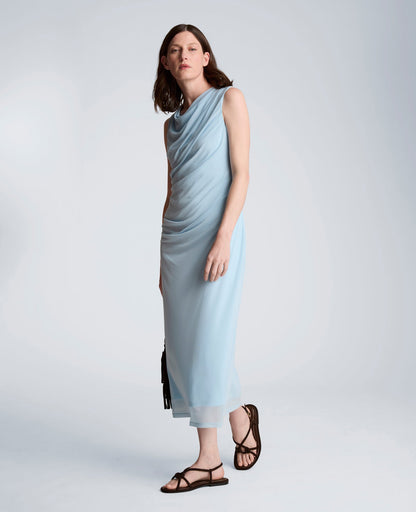 Draped Detailed Modern Midi Dress