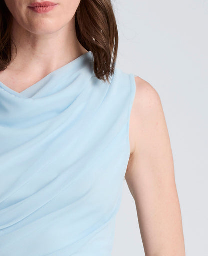 Draped Detailed Modern Midi Dress
