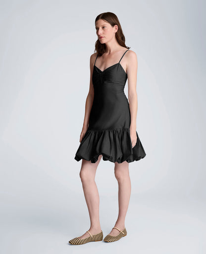 Sweetheart Bubble Flounce Mini Dress