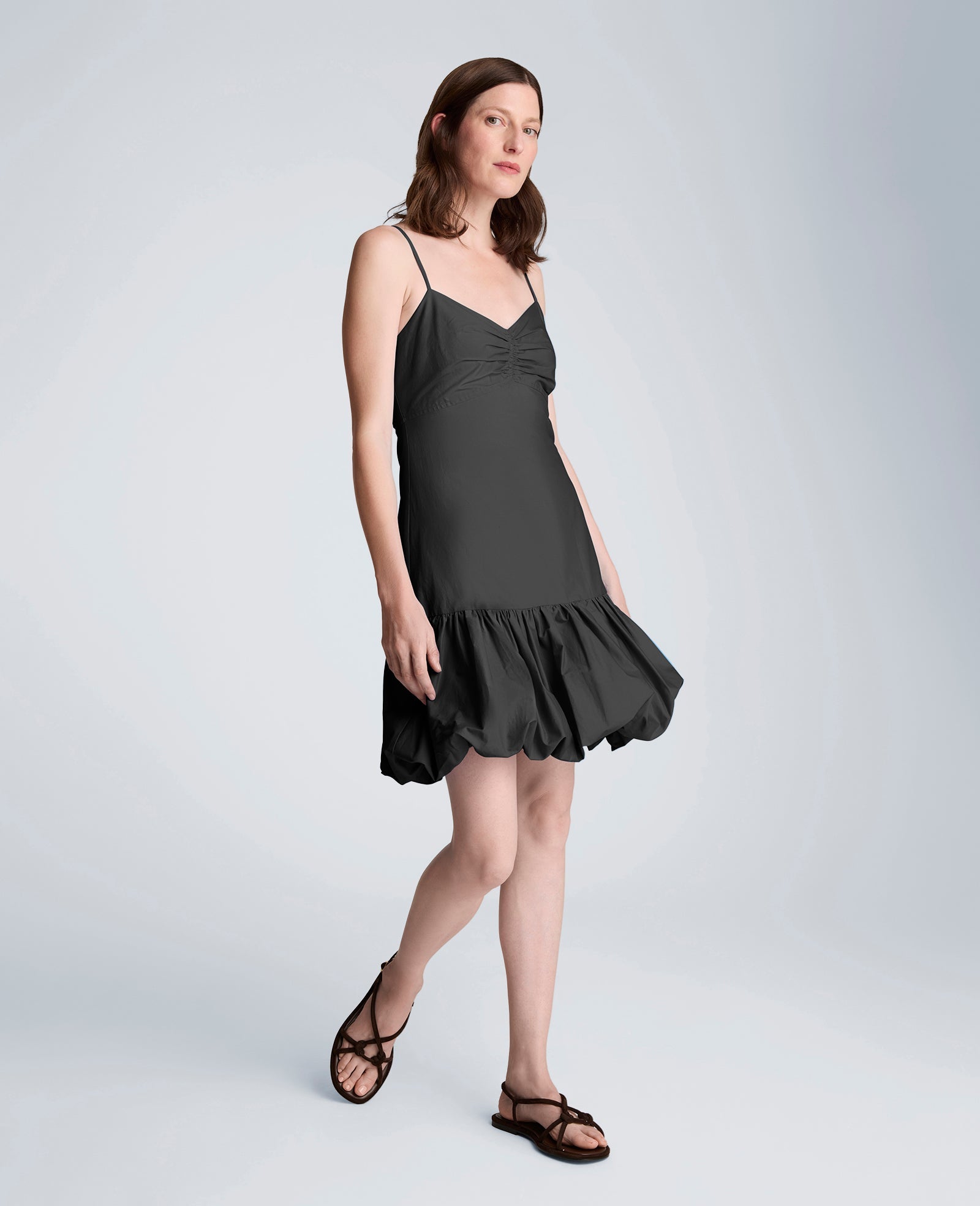 Sweetheart Bubble Flounce Mini Dress