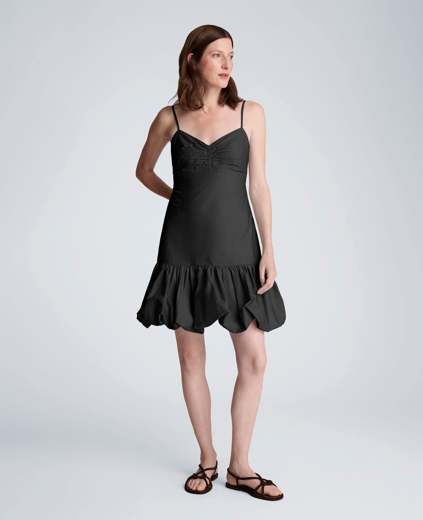Sweetheart Bubble Flounce Mini Dress