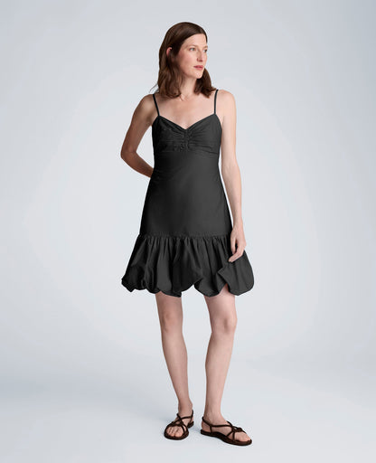 Sweetheart Bubble Flounce Mini Dress