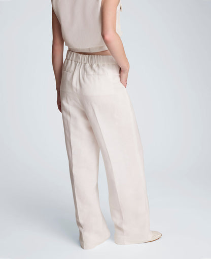 Pull On Wide Leg Linen Pant