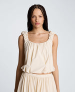 Ruched Crop Tank
