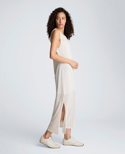 Semi Sheer Dress with Side Slits