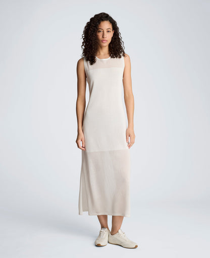 Semi Sheer Dress with Side Slits