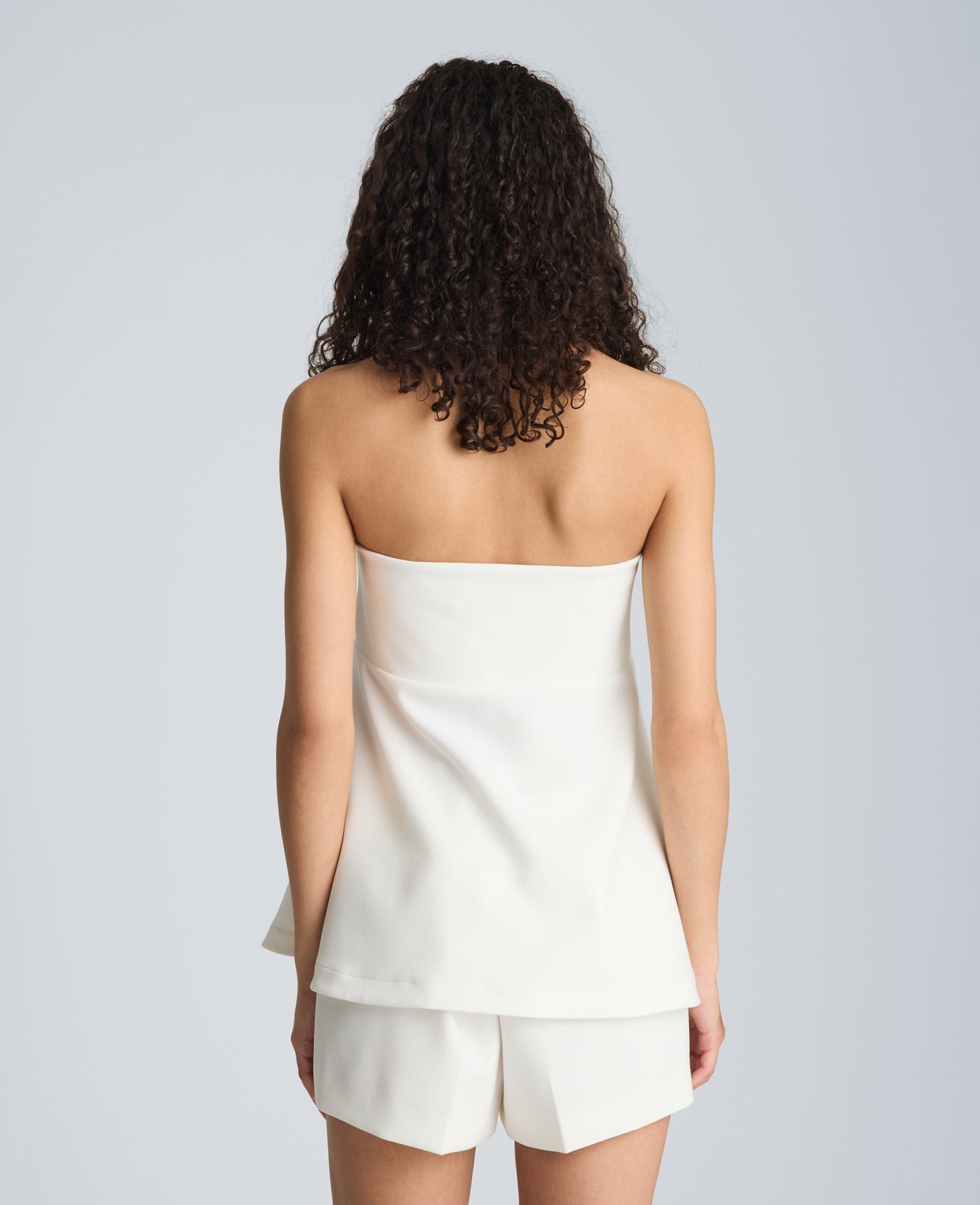Peplum Strapless Top