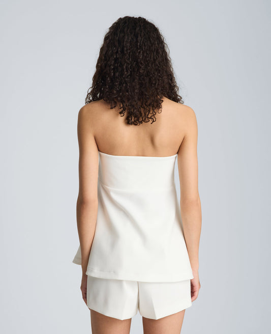 Peplum Strapless Top