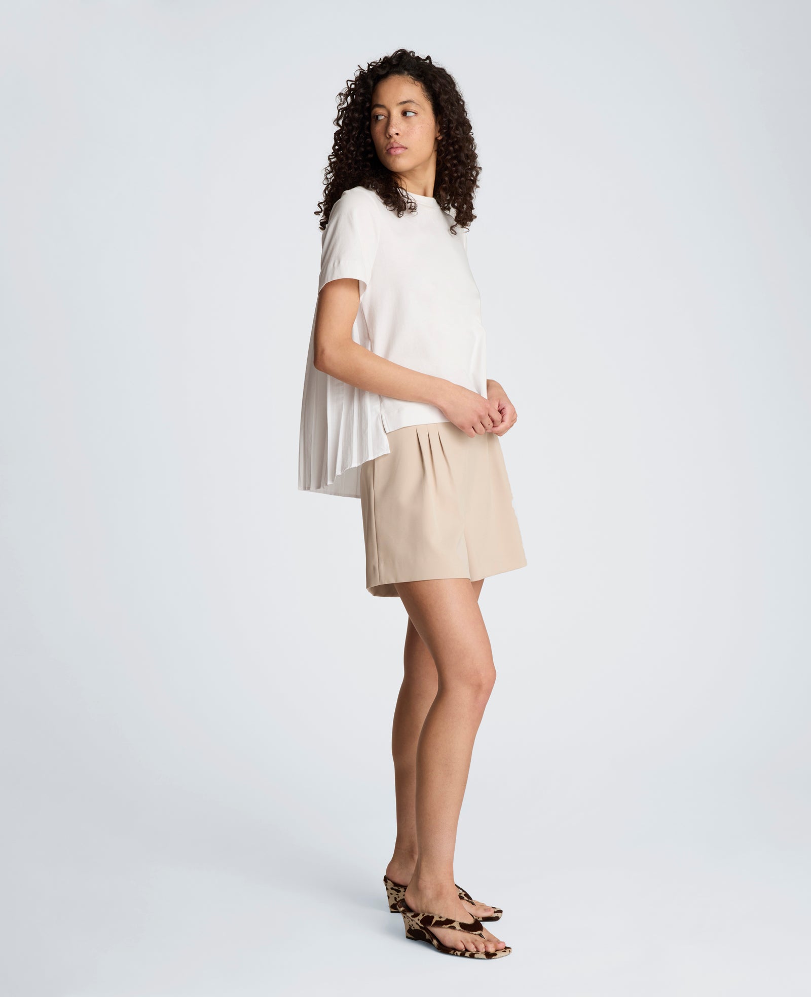 Vision Twill High Rise Side Zip Short