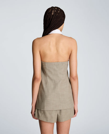 Strapless Vest with Removeable Halter