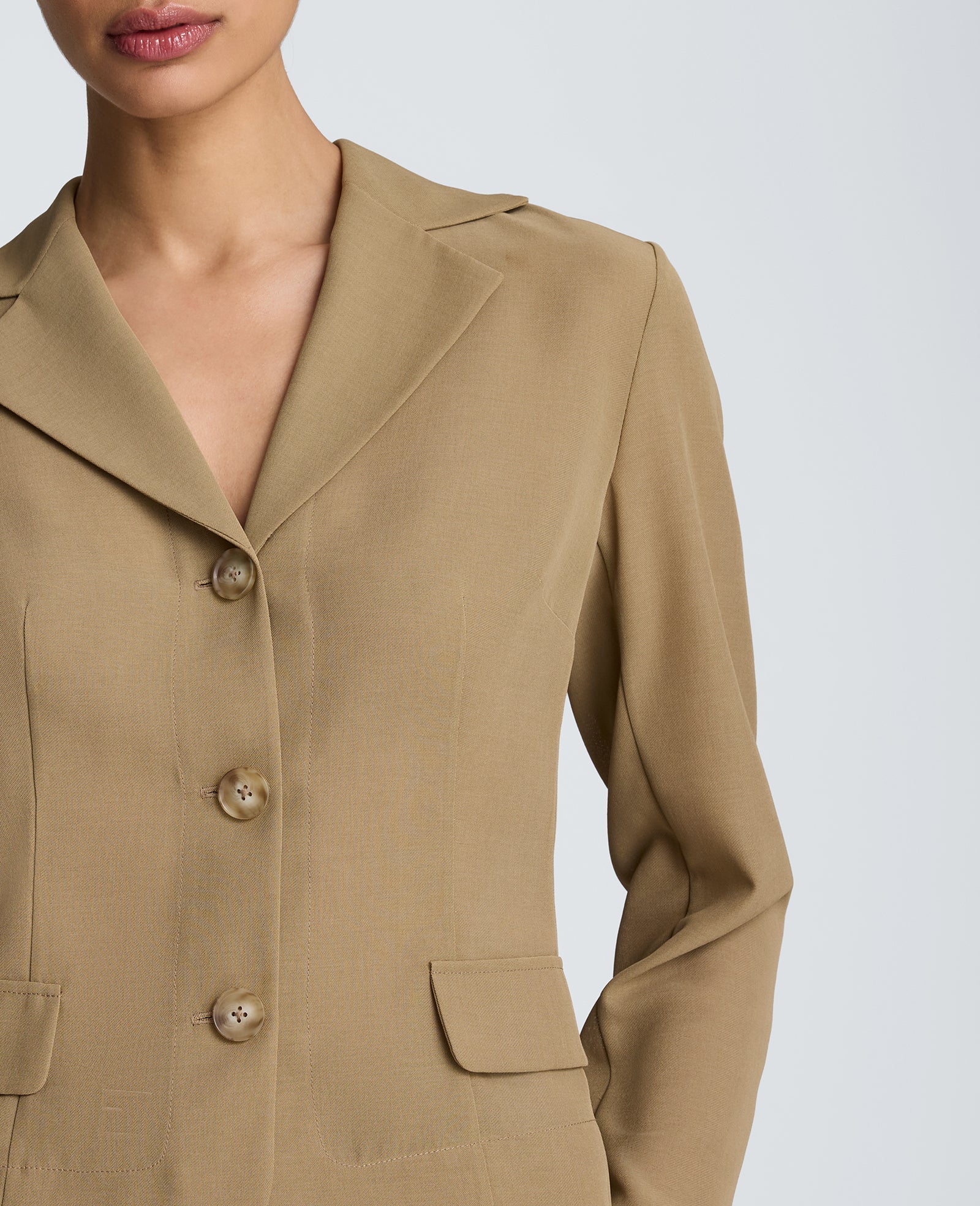 Notch Jacket with Flat Pockets