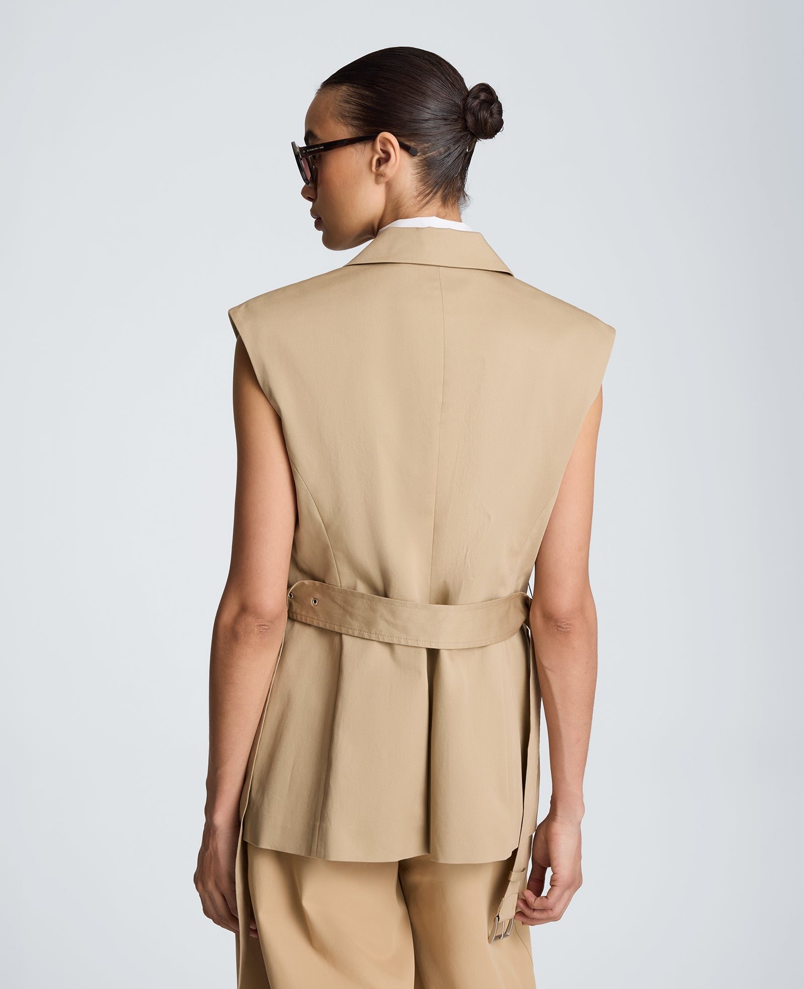 Belted Vest with Storm Flaps