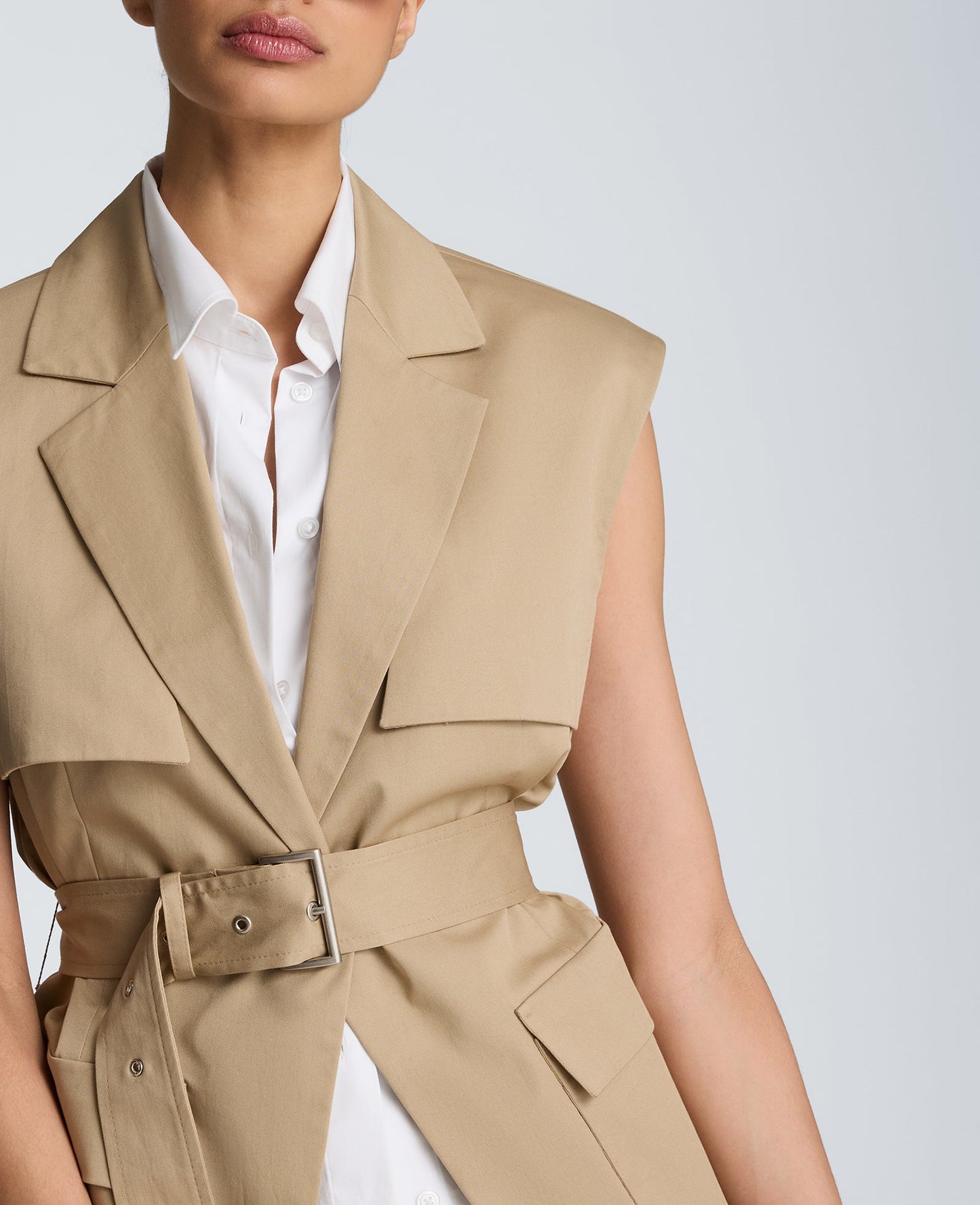 Belted Vest with Storm Flaps
