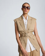 Belted Vest with Storm Flaps