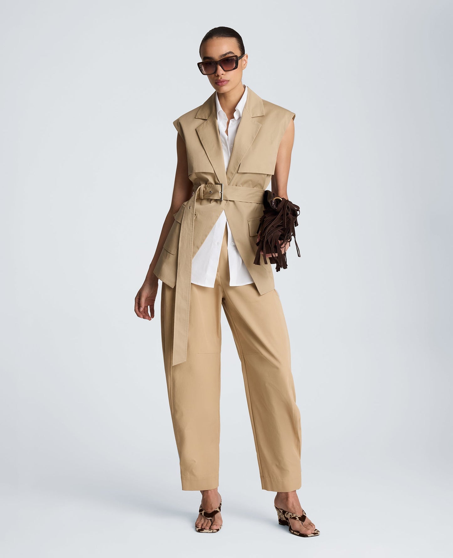 Belted Vest with Storm Flaps