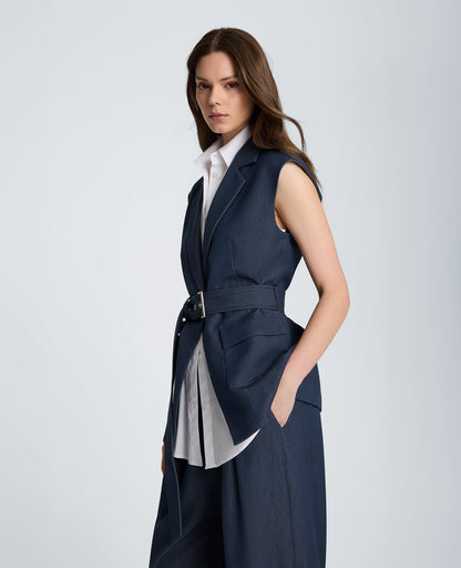 Belted Vest with Removeable Shirt