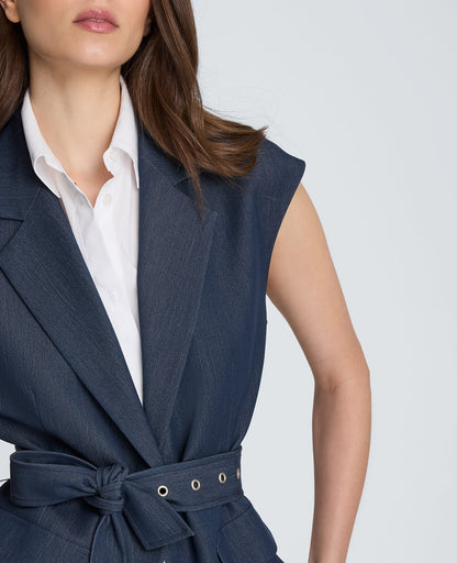 Belted Vest with Removeable Shirt