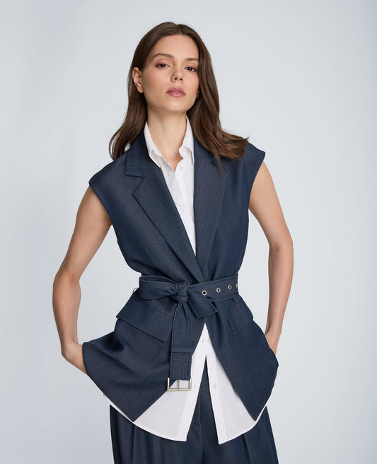 Belted Vest with Removeable Shirt