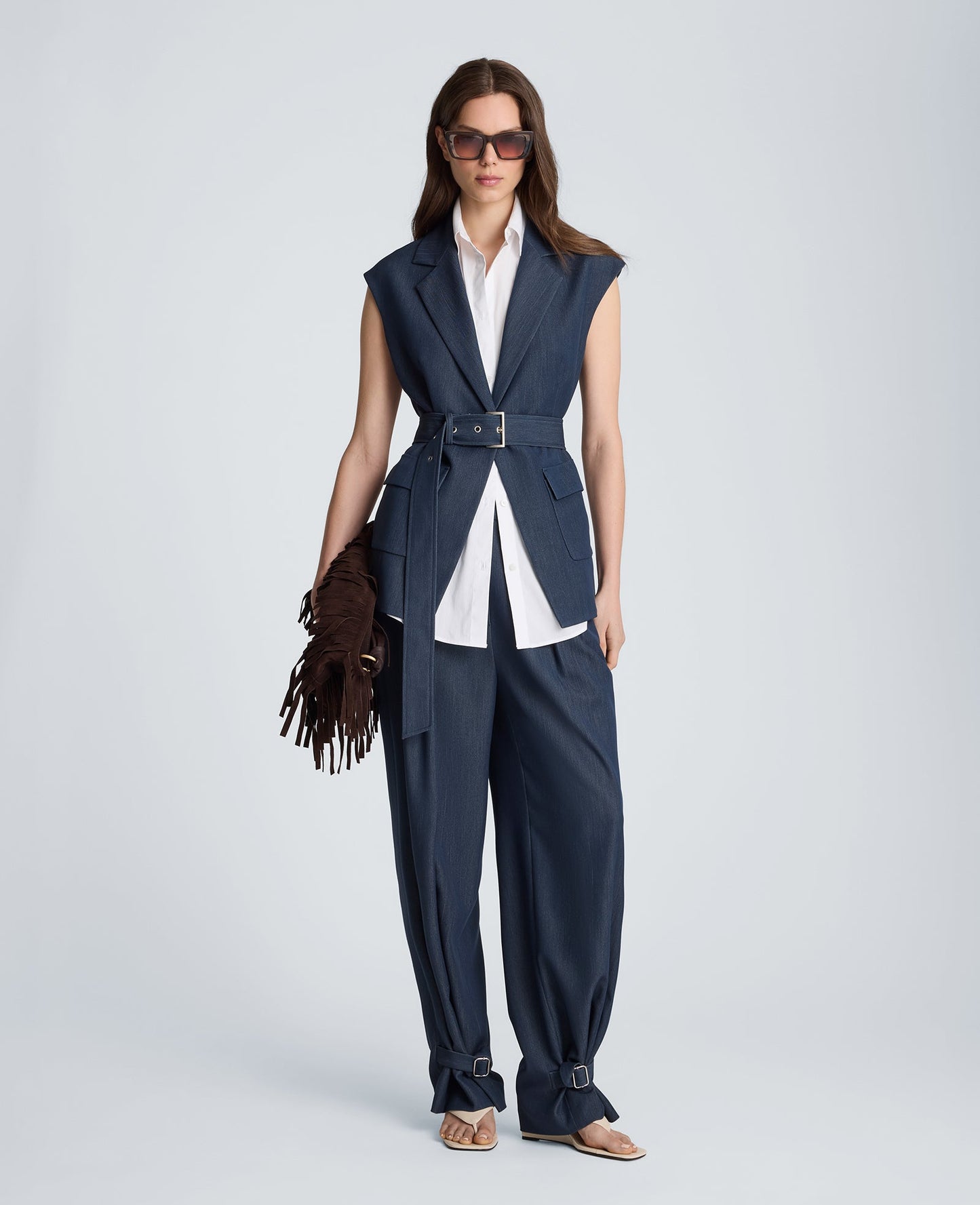 Belted Vest with Removeable Shirt