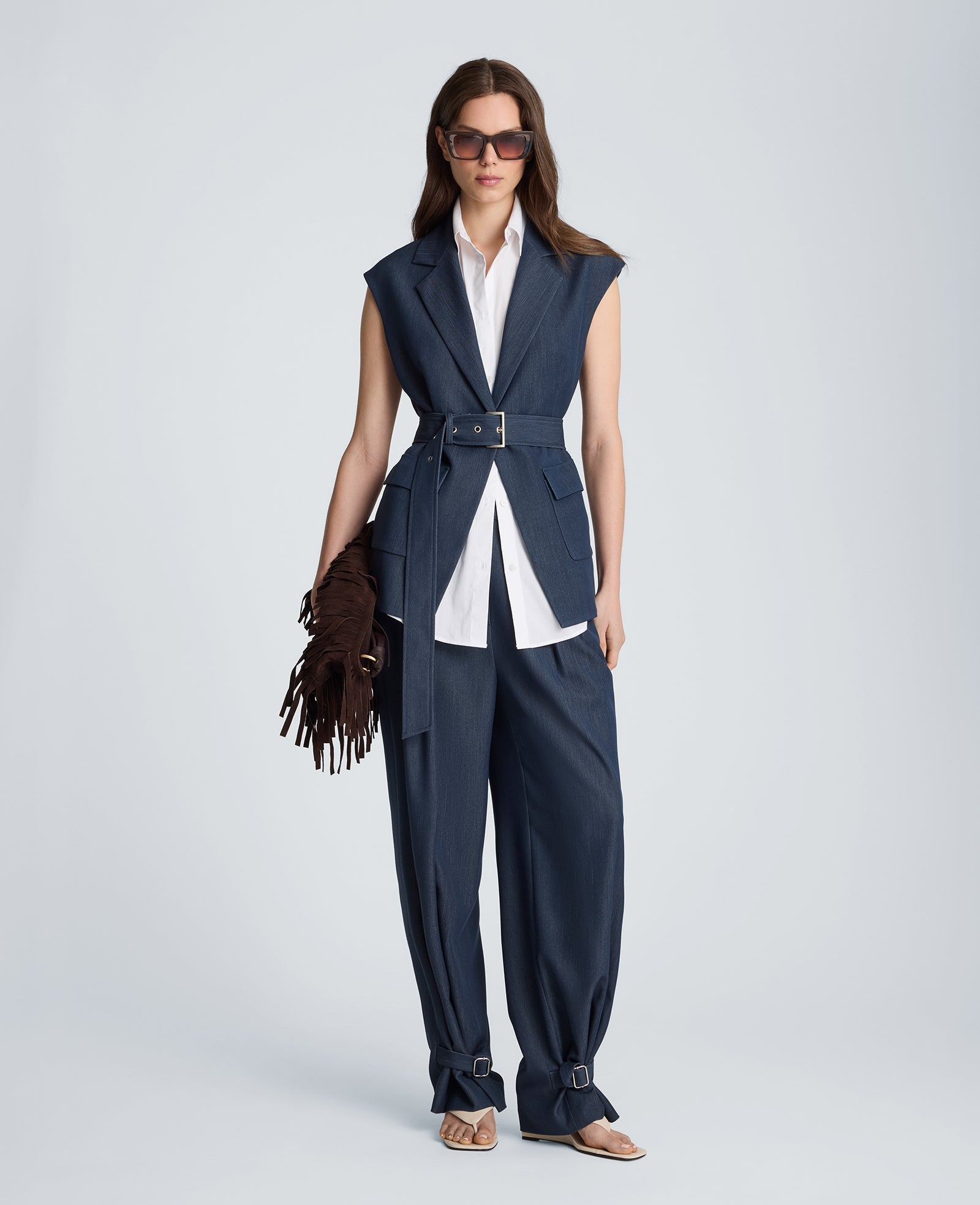 Belted Vest with Removeable Shirt