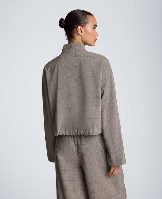Draw Cord Jacket with Flap Pockets