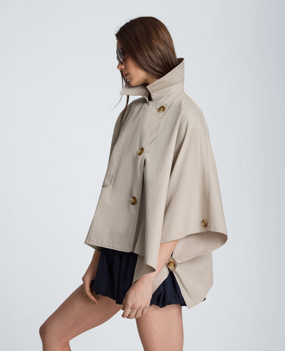 Cape Trench with Notch Collar