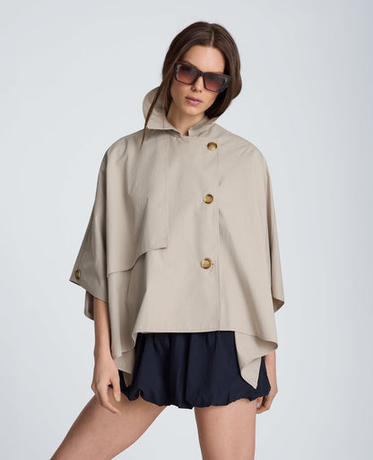 Cape Trench with Notch Collar