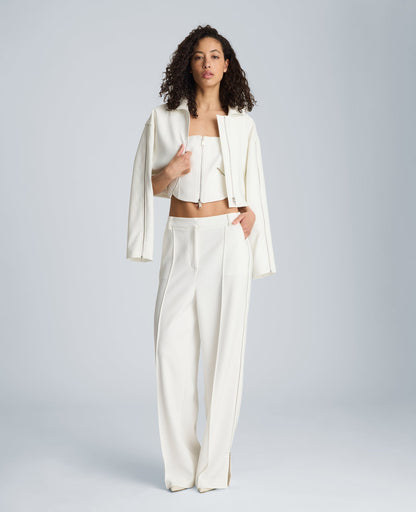 Fitted Zip Front Bodice with Zip Pockets