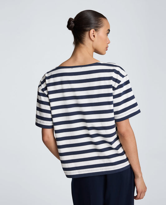 Boat Neck Boyfriend Tee