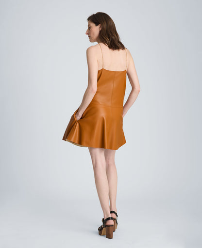 Metal Strap Mini Slip Dress