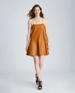 Metal Strap Mini Slip Dress