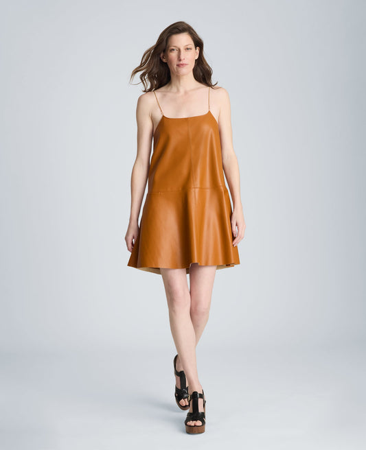 Metal Strap Mini Slip Dress