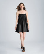 Metal Strap Mini Slip Dress