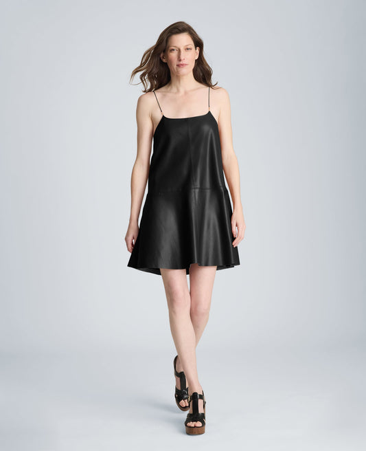 Metal Strap Mini Slip Dress