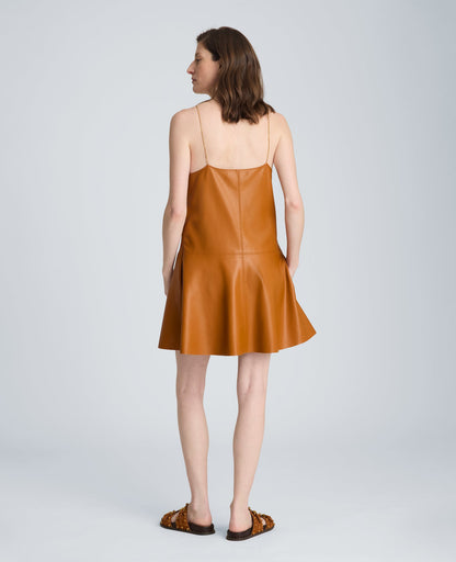 Metal Strap Mini Slip Dress