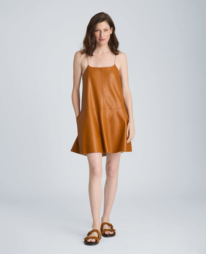 Metal Strap Mini Slip Dress