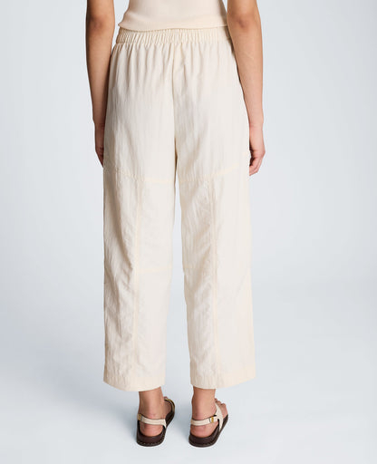 Pull On Barrel Leg Pant with Slash Pockets