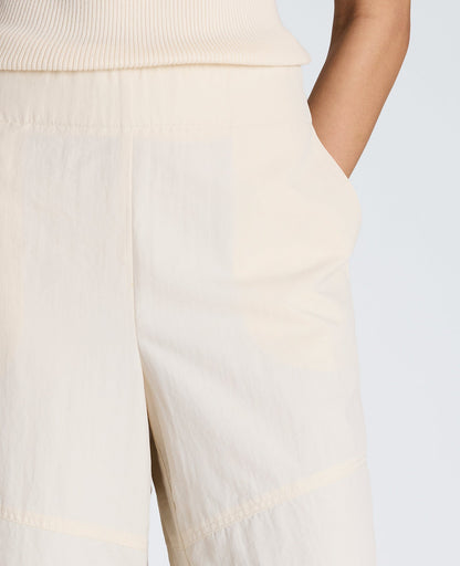 Pull On Barrel Leg Pant with Slash Pockets