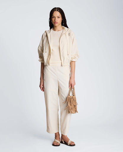 Pull On Barrel Leg Pant with Slash Pockets