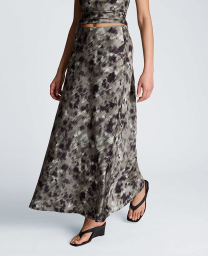 Pull On Flare Maxi Skirt