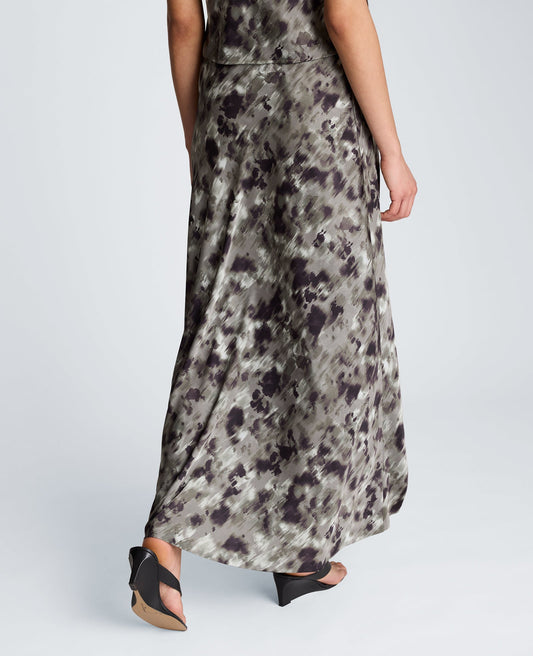 Pull On Flare Maxi Skirt