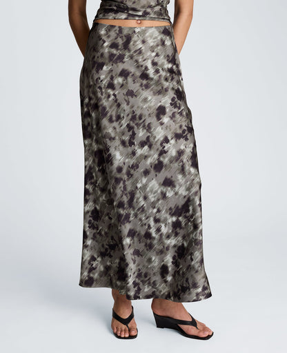 Pull On Flare Maxi Skirt