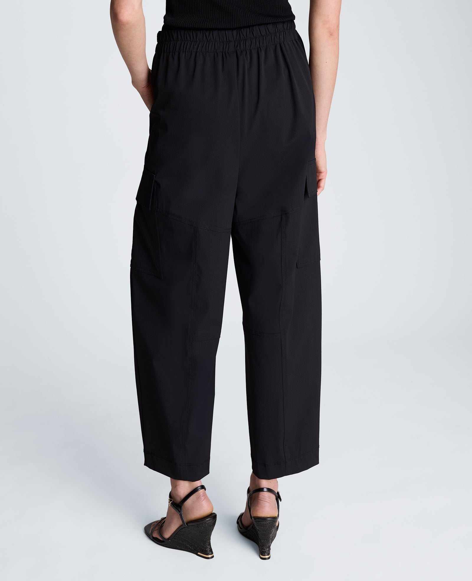 Pull On Barrel Leg Pant with Cargo Pockets