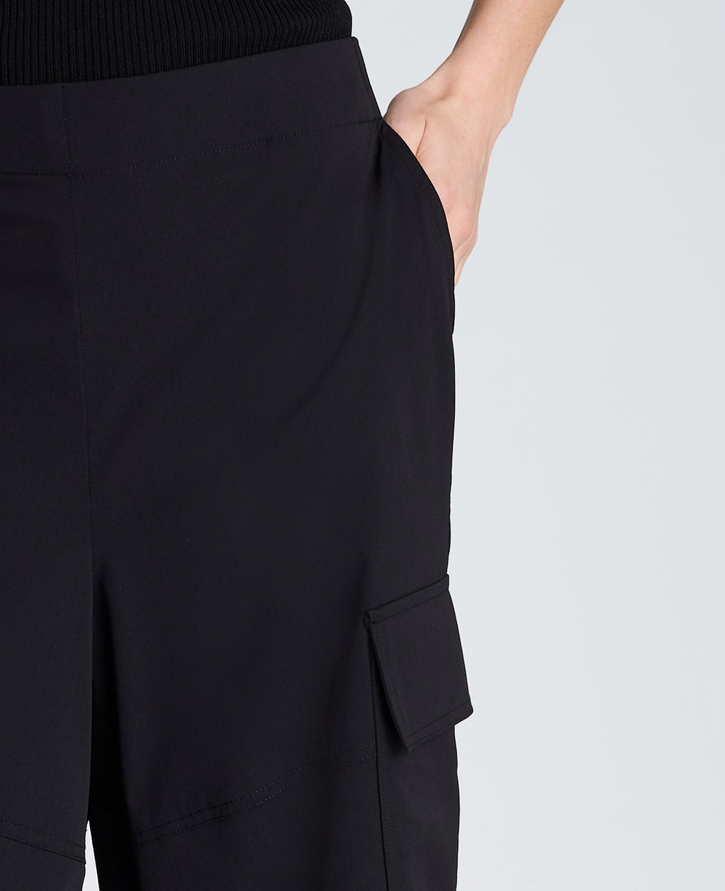 Pull On Barrel Leg Pant with Cargo Pockets