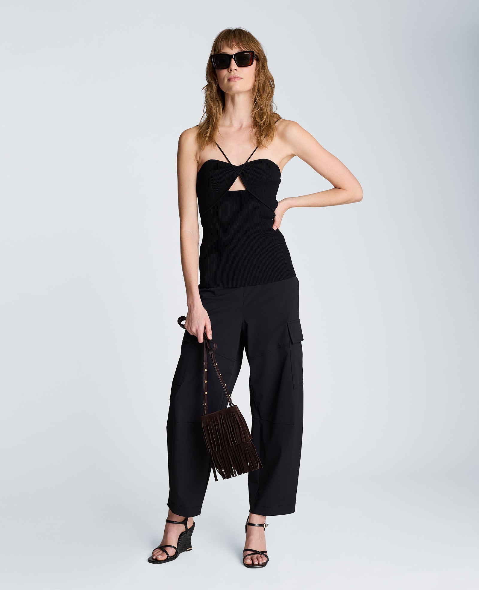 Pull On Barrel Leg Pant with Cargo Pockets